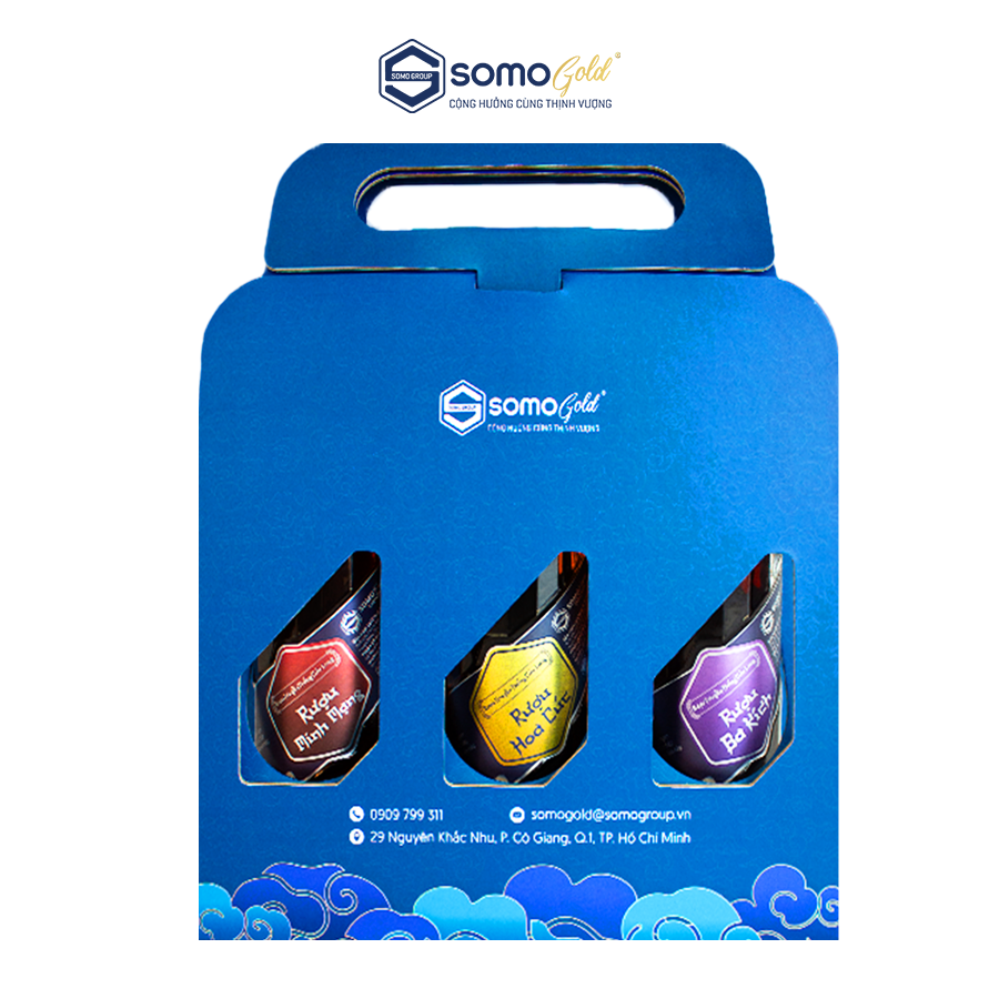 Combo 3 chai Rượu truyền thống Cửu Long - Phiên bản mới 500ml